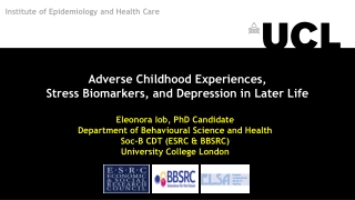 Adverse Childhood Experiences, Stress Biomarkers, and Depression in Later Life