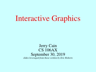 Interactive Graphics