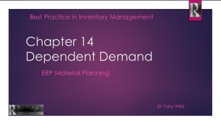 Chapter 14 Dependent Demand