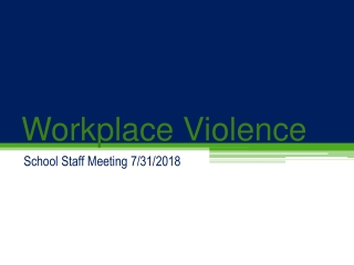 Workplace Violence