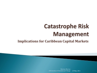 Catastrophe Risk Management