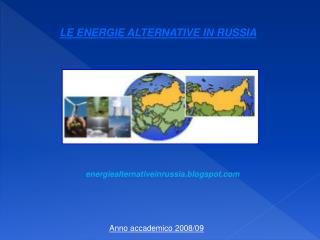 LE ENERGIE ALTERNATIVE IN RUSSIA