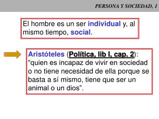 PERSONA Y SOCIEDAD, 1