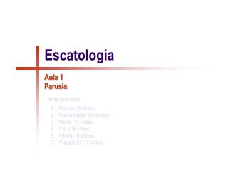 Escatologia