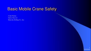 Basic Mobile Crane Safety