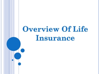 Overview of Life Insurance
