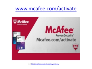 McAfee.com/activate