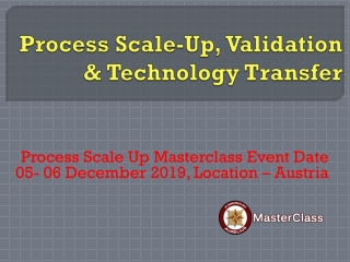 process scale up training in Austria