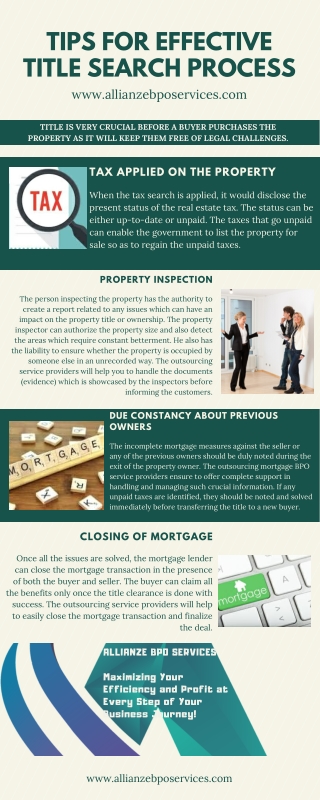 Tips For effective Title Search process For your Mortgage purposes.