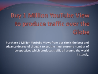 Where to Buy 1 Million YouTube Views Cheap?