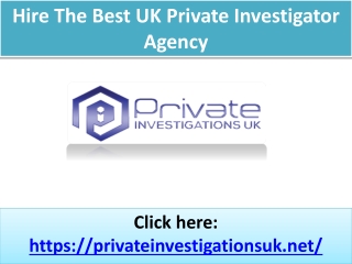 Private Investigator London