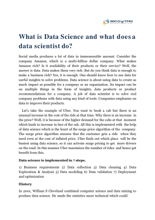 what is data science