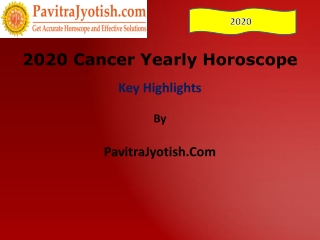 2020 Cancer Yearly Horoscope