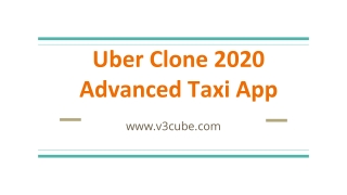 Advanced Uber Clone 2020 Taxi App