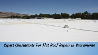 Expert Consultants For Flat Roof Repair in Sacramento