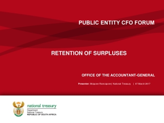 PUBLIC ENTITY CFO FORUM