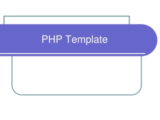 PHP Template