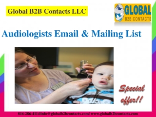 Audiologists Email & Mailing List