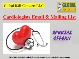 Cardiologists Email & Mailing List