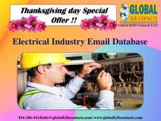 Electrical Industry Email List 