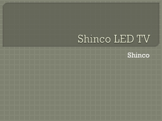 Shinco 32inch HD Ready LED TV