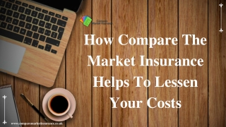 How Compare The Market Insurance Helps To Lessen Your Costs?