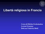 Libert religiosa in Francia