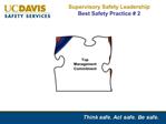 Supervisory Safety Leadership Best Safety Practice 2