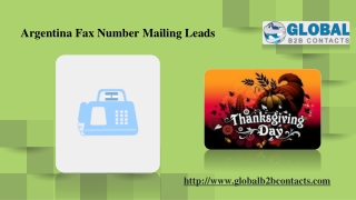 Argentina Fax Number Mailing Leads