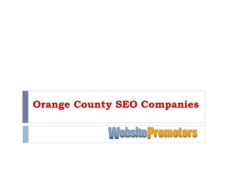 Orange County Seo Companies