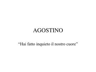 AGOSTINO
