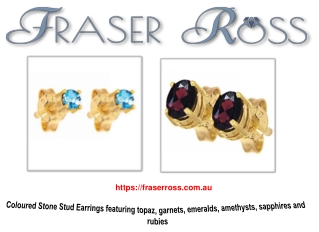 Coloured Stone Earrings Jewellery