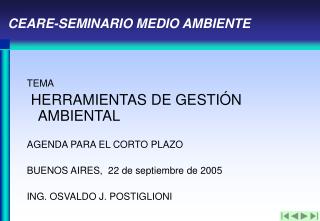 CEARE-SEMINARIO MEDIO AMBIENTE