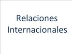 Relaciones Internacionales