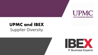 UPMC and IBEX Supplier Diversity