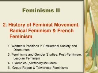 Feminisms II