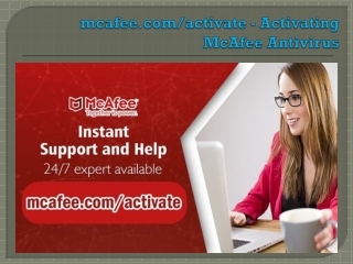 mcafee.com/activate - Activating McAfee Antivirus