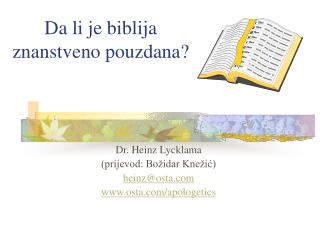 Da li je biblija znanstveno pouzdana ?