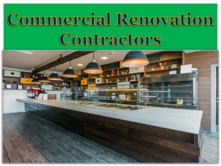 Commercial Renovation Contractors