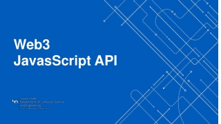 Web3 JavasScript API