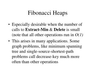 Fibonacci Heaps