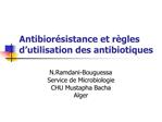 Antibior sistance et r gles d utilisation des antibiotiques
