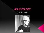 JEAN PIAGET