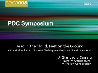 PDC Symposium
