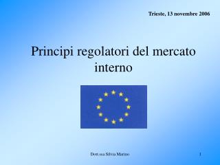 Principi regolatori del mercato interno