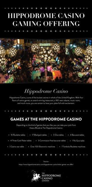 Hippodrome Casino Gaming Offering
