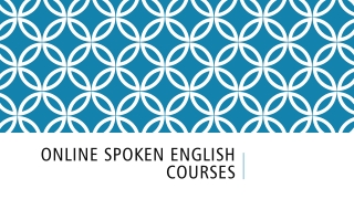 Online spoken English courses