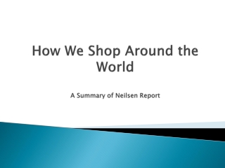 How We Shop Around the World