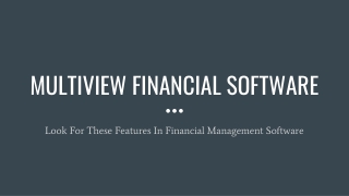 Look For These Features In Financial Management Software