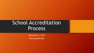 School Accreditation Process